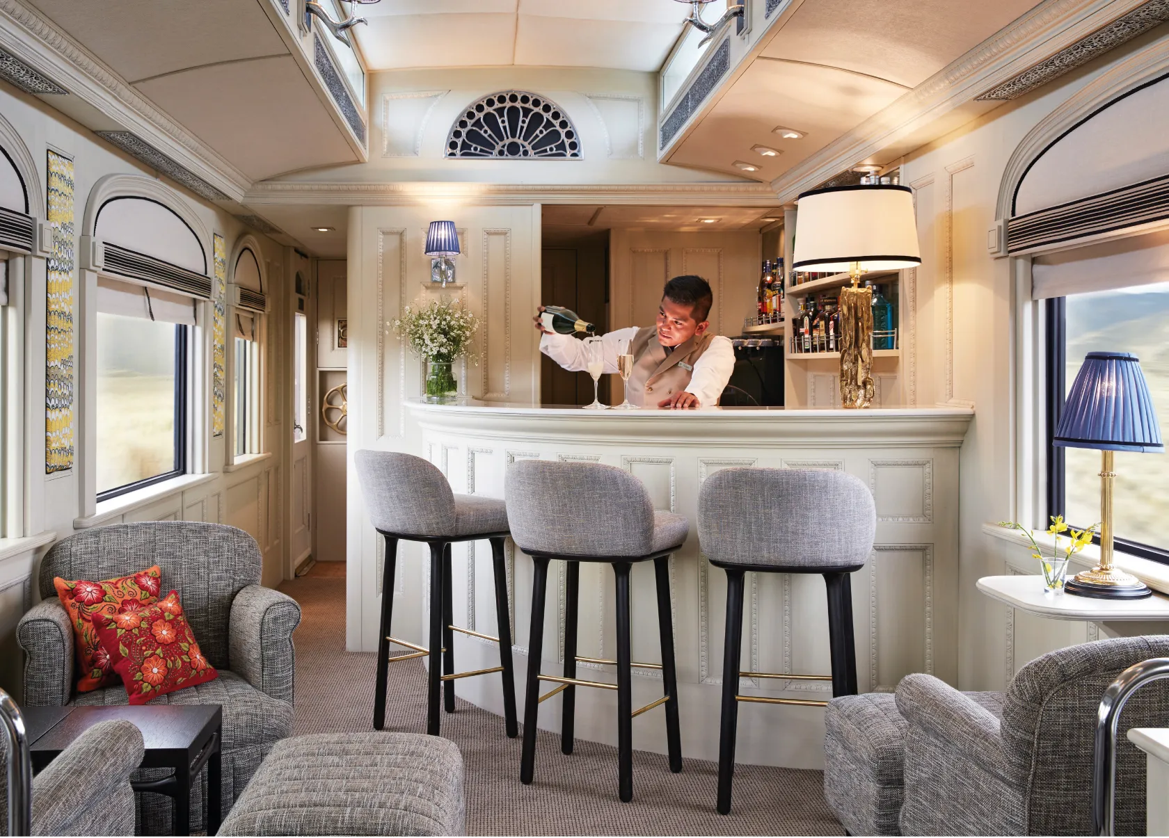 Luxury trains interior